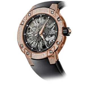 Richard Mille Ladies Series RM 033 Red Gold Diamond Set Roman Numeral Dial